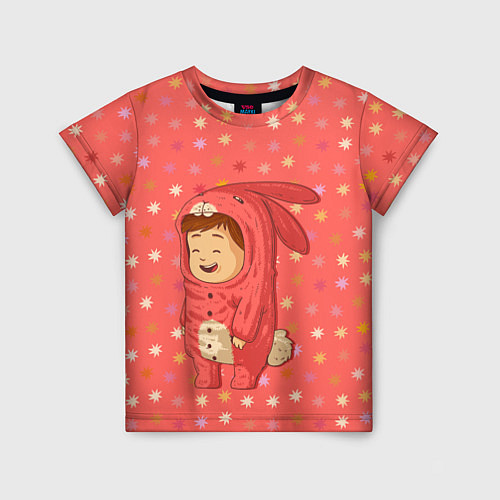 Детская футболка Зайка-малыш / 3D-принт – фото 1