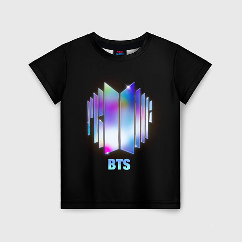 Детская футболка BTS gradient logo / 3D-принт – фото 1