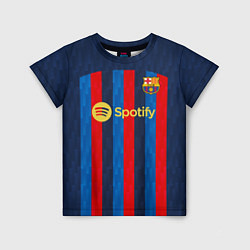 Футболка детская Левандовский Барселона форма 20222023, цвет: 3D-принт