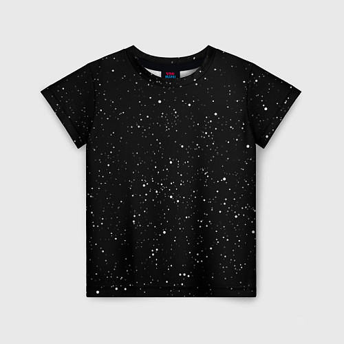 Детская футболка Космический Снег / 3D-принт – фото 1