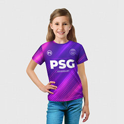 Футболка детская PSG legendary sport grunge, цвет: 3D-принт — фото 2