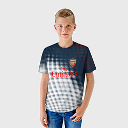 Футболка детская Arsenal logo абстракция, цвет: 3D-принт — фото 2