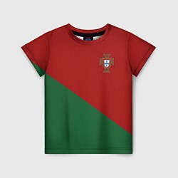 Футболка детская Сборная Португалии форма для чемпионата мира 2022, цвет: 3D-принт