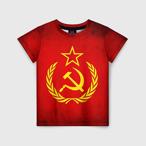 Детская футболка СССР - старый флаг / 3D-принт – фото 1