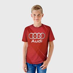 Футболка детская Audi abstraction, цвет: 3D-принт — фото 2