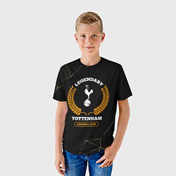 Футболка детская Лого Tottenham и надпись legendary football club н, цвет: 3D-принт — фото 2