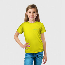 Футболка детская Киберпанк - Лого Дэвида, цвет: 3D-принт — фото 2
