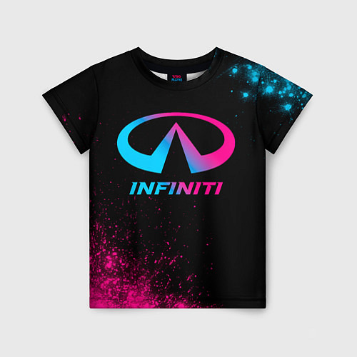 Детская футболка Infiniti - neon gradient / 3D-принт – фото 1