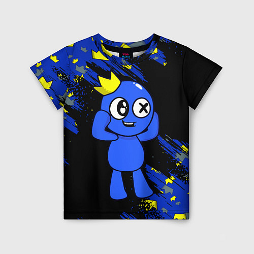 Детская футболка Радужные друзья Синий / 3D-принт – фото 1
