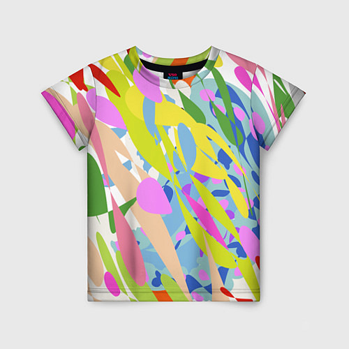 Детская футболка Краски лета абстракция / 3D-принт – фото 1