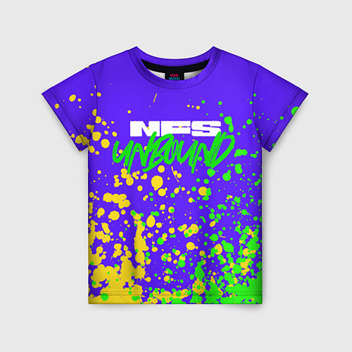 Детская футболка NFS Unbound Брызги краски / 3D-принт – фото 1