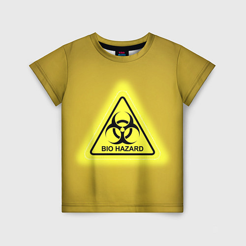 Детская футболка Biohazard - биологическая опасность / 3D-принт – фото 1