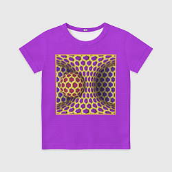 Футболка детская Вращающийся шар - оптическая иллюзия, цвет: 3D-принт