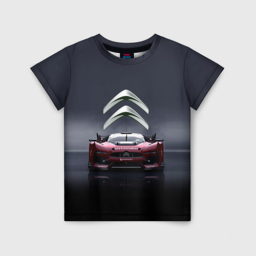 Детская футболка Citroen - Racing team - Motorsport / 3D-принт – фото 1