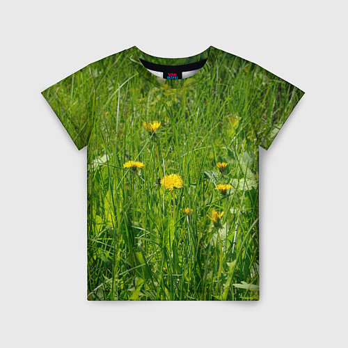 Детская футболка Солнечные одуванчики / 3D-принт – фото 1