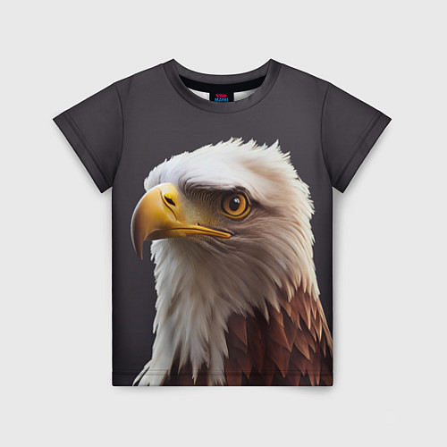 Детская футболка Орел на градиентном фоне / 3D-принт – фото 1