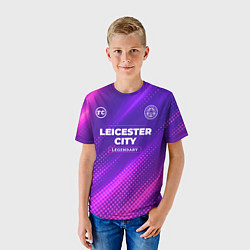Футболка детская Leicester City legendary sport grunge, цвет: 3D-принт — фото 2