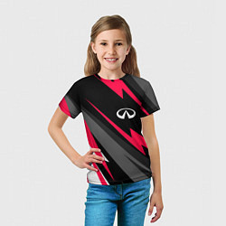 Футболка детская Infiniti fast lines, цвет: 3D-принт — фото 2