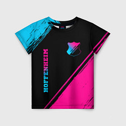 Детская футболка Hoffenheim - neon gradient: надпись, символ