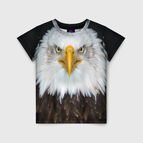 Детская футболка Орёл в отражении / 3D-принт – фото 1