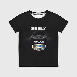 Футболка детская Geely Атлас, цвет: 3D-принт