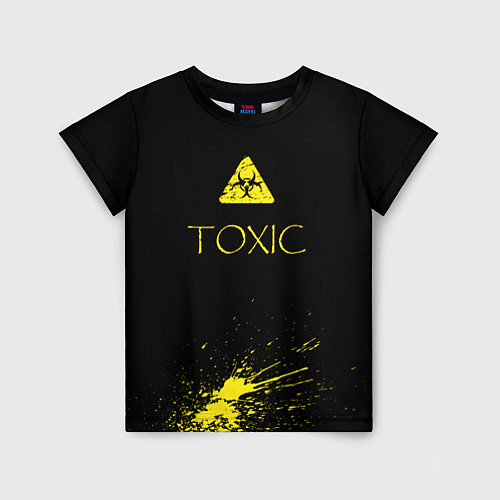 Детская футболка TOXIC - Биологическая опасность / 3D-принт – фото 1