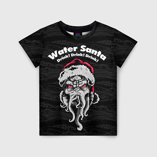 Детская футболка Water Santa / 3D-принт – фото 1