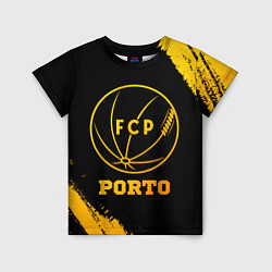 Футболка детская Porto - gold gradient, цвет: 3D-принт