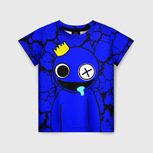Детская футболка Радужные друзья персонаж Синий / 3D-принт – фото 1