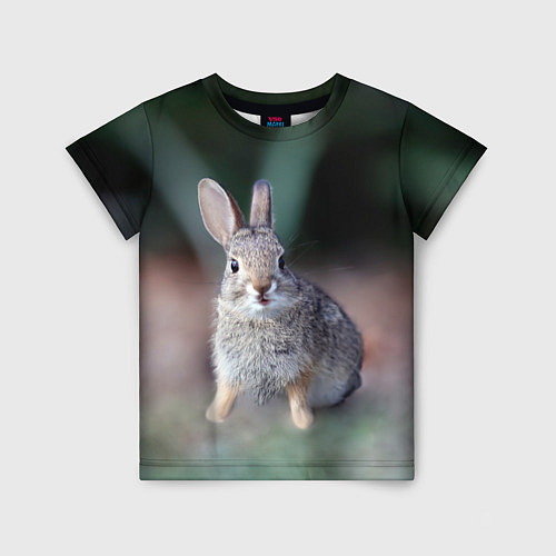 Детская футболка Малыш кролик / 3D-принт – фото 1