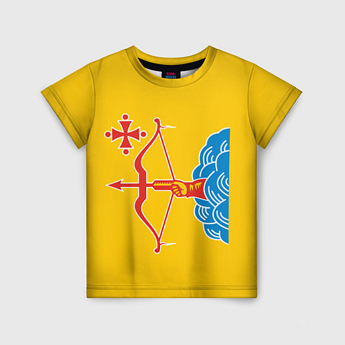 Детская футболка Кировская область - герб / 3D-принт – фото 1