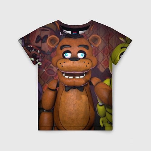 Детская футболка Five Nights аt Frеddys / 3D-принт – фото 1