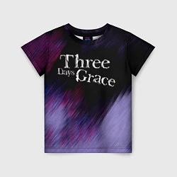 Футболка детская Three Days Grace lilac, цвет: 3D-принт