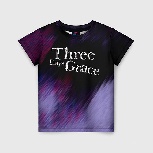 Детская футболка Three Days Grace lilac / 3D-принт – фото 1
