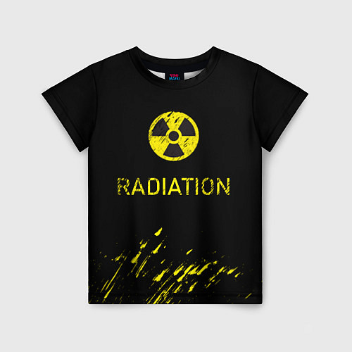Детская футболка Radiation - радиационная опасность / 3D-принт – фото 1