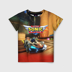 Футболка детская Team Sonic racing - hedgehog - video game, цвет: 3D-принт