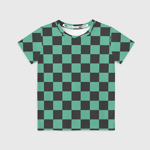 Детская футболка Танджиро Камадо клинок рассекающий демонов кимоно / 3D-принт – фото 1