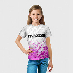 Футболка детская Mazda pro racing: символ сверху, цвет: 3D-принт — фото 2