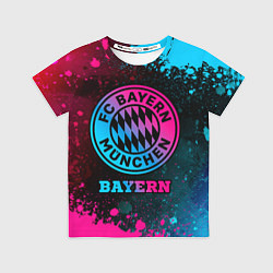 Футболка детская Bayern - neon gradient, цвет: 3D-принт