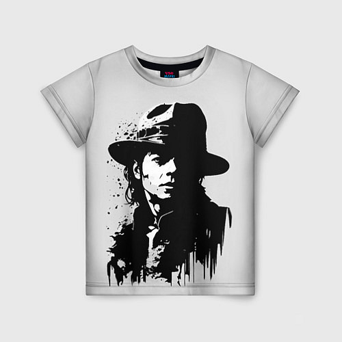 Детская футболка Майкл Джексон - рисунок / 3D-принт – фото 1