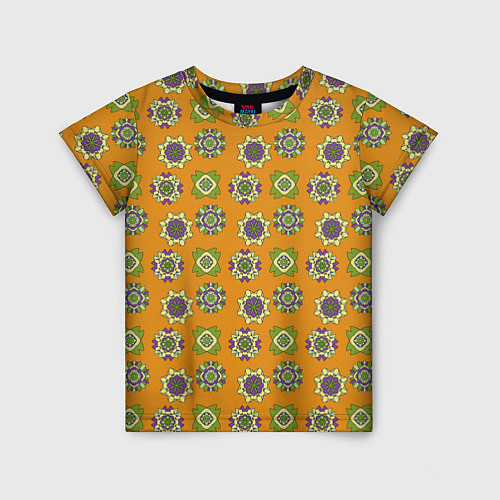 Детская футболка Мандала мозайка / 3D-принт – фото 1