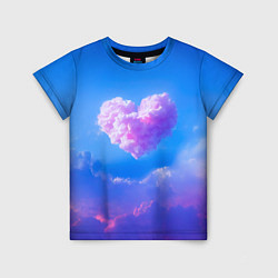 Детская футболка Облако в форме сердца