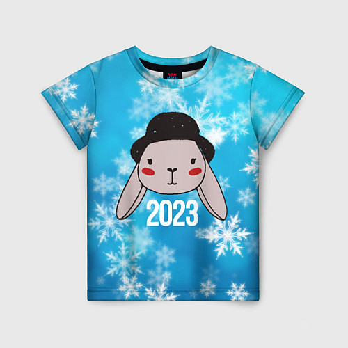 Детская футболка Кролик в шляпе 2023 / 3D-принт – фото 1