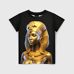 Детская футболка Нейросеть - золотая египетская богиня