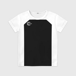 Футболка детская FIRM черно-белая, цвет: 3D-принт