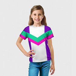 Футболка детская Always in sports сиреневый, цвет: 3D-принт — фото 2