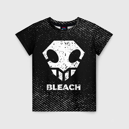 Детская футболка Bleach с потертостями на темном фоне / 3D-принт – фото 1