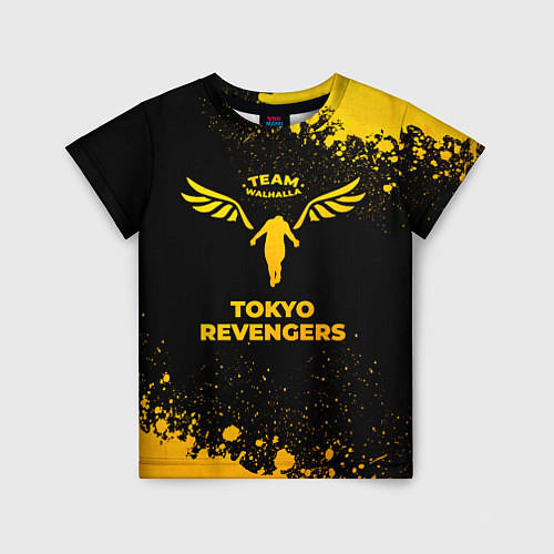 Детская футболка Tokyo Revengers - gold gradient / 3D-принт – фото 1
