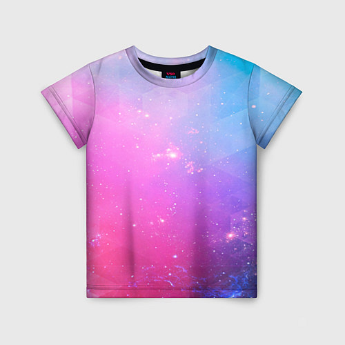 Детская футболка Звёздное геометрическое небо / 3D-принт – фото 1