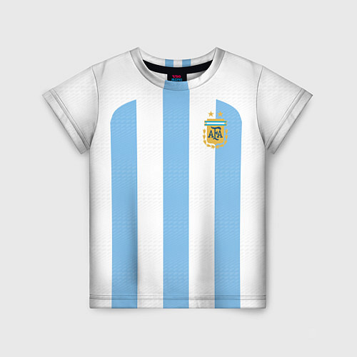 Детская футболка Сборная Аргентины ЧМ 2022 / 3D-принт – фото 1